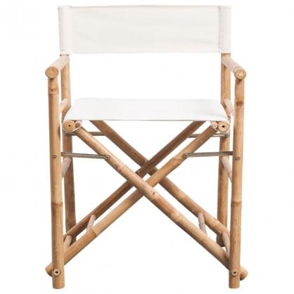 Hopfllbar regissrsstol bambu 2 st med kanvas , hemmetshjarta.se