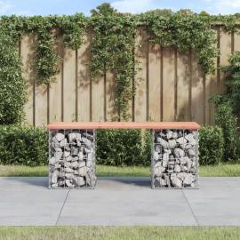 Trädgårdsbänk gabion-design 103x31x42 cm massivt douglasträ , hemmetshjarta.se