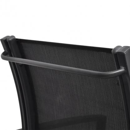 Trdgrdsbnk stl och textilene svart 2-sits 131 cm , hemmetshjarta.se