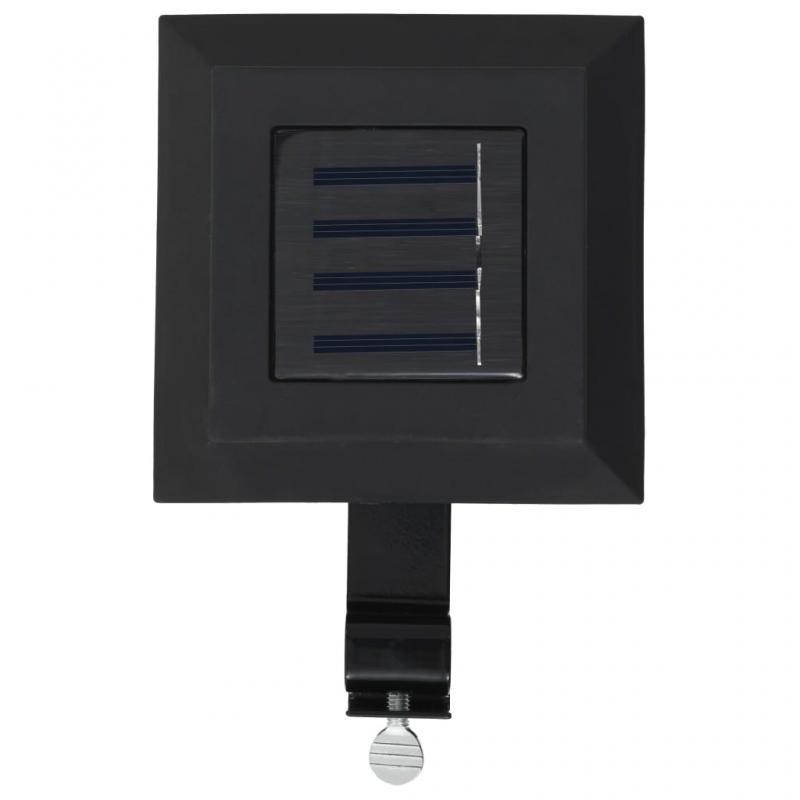 Solcellslampa LED set 6 st fyrkantig 12 cm svart , hemmetshjarta.se
