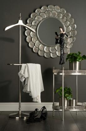 A Lot Decoration - Drinkbord med spegel 65 cm - antiksilver , hemmetshjarta.se