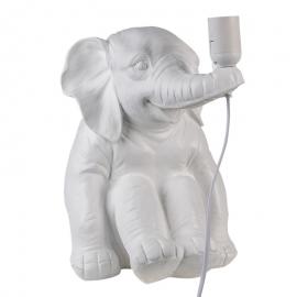 Lampfot Bordslampa Elephant 29x23x34 Cm E27/Max 1x25W Vit Polyresin , hemmetshjarta.se