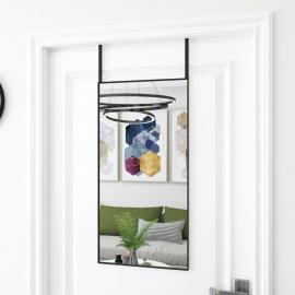 Dörrspegel svart 40x80 cm glas och aluminium , hemmetshjarta.se