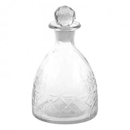 Dekorflaska med glaskork Ø 13x H 21 cm Vattenkanna i transparent glas , hemmetshjarta.se