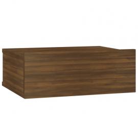 Sängbord svävande 30 x 30 x 15 cm brun ek , hemmetshjarta.se