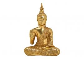 Dekoration Buddha guld polyresin (B/H/D) 21x31x10cm , hemmetshjarta.se