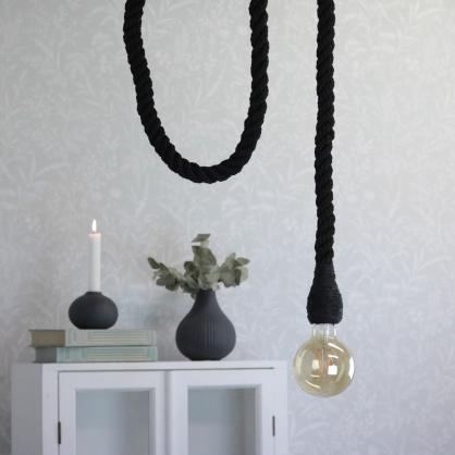 A Lot Decoration - Taklampa Rep - svart , hemmetshjarta.se