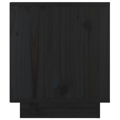 Sngbord 40x34x40 cm svart massiv furu 2 st , hemmetshjarta.se