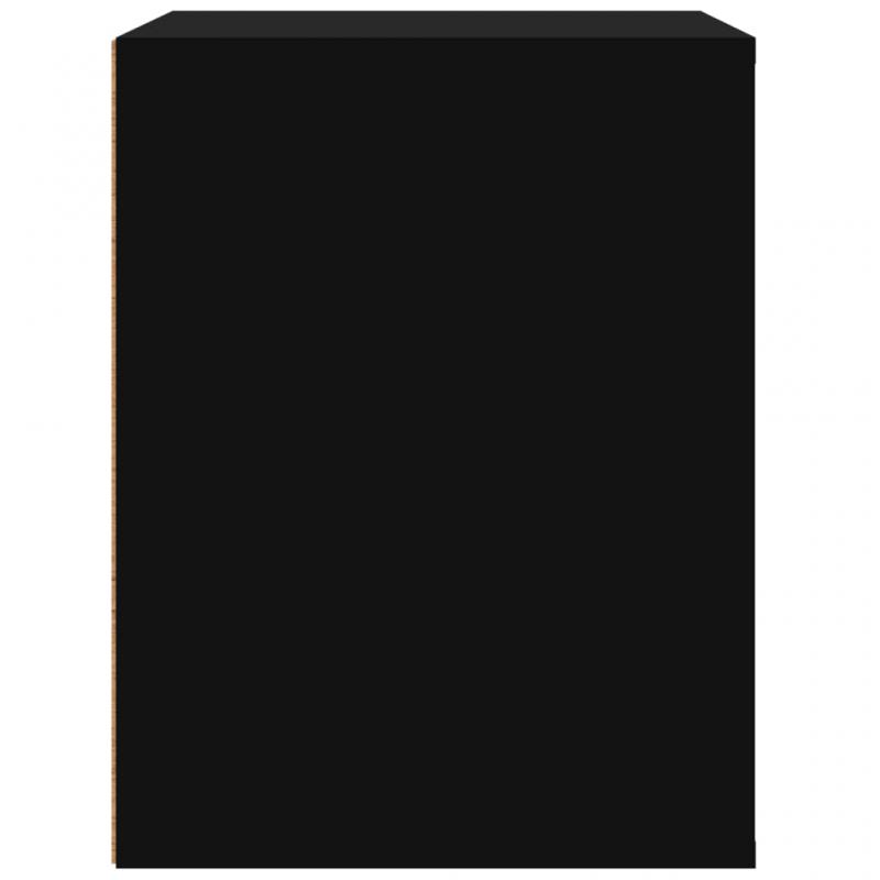 Vggmonterad sngbord svart 50x36x47 cm , hemmetshjarta.se