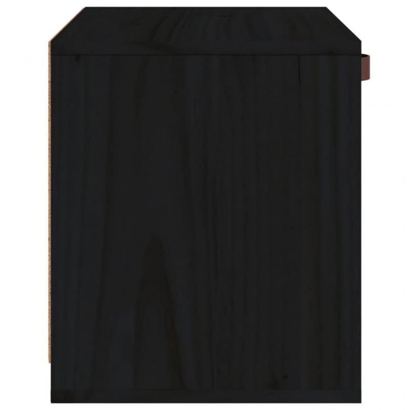Vggskp 40x30x35 cm svart massiv furu , hemmetshjarta.se