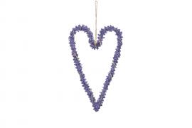 Hjärta/Häng Lavendel 30cm , hemmetshjarta.se