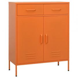 Förvaringsskåp orange stål 80x35x101,5 cm , hemmetshjarta.se