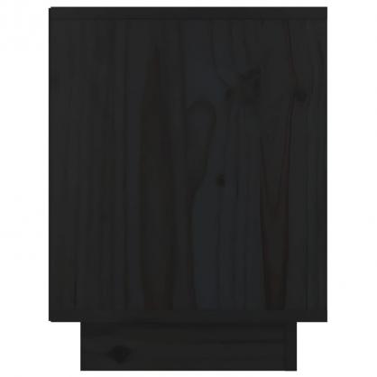 Sngbord 40x30x40 cm massiv furu svart , hemmetshjarta.se