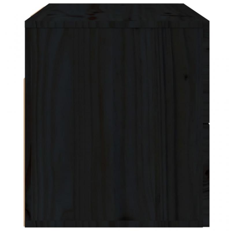 Vggmonterad sngbord svart 50x36x40 cm , hemmetshjarta.se