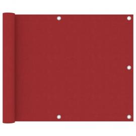 Balkongskärm röd 75x500 cm oxfordtyg , hemmetshjarta.se