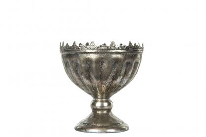 A Lot Decoration - Blomkruka Pokal Antik 19 cm Antiksilver , hemmetshjarta.se