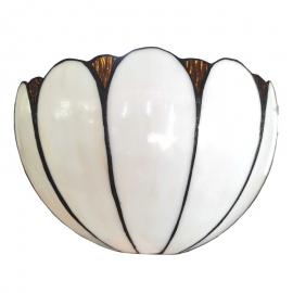 Vägglampa Tiffany 31x15x21 cm E27/Max 1x60W cream glas , hemmetshjarta.se