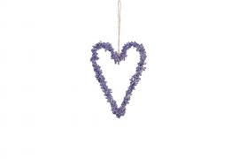 Hjärta/Häng Lavendel 20cm , hemmetshjarta.se