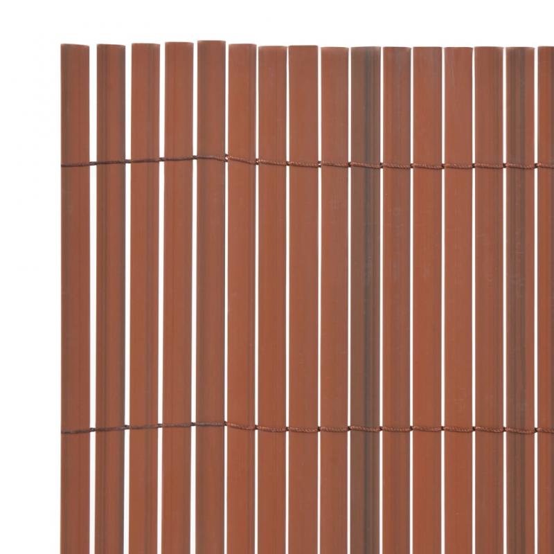 Trdgrd Balkong Insynsskydd PVC 90x500 cm brun , hemmetshjarta.se