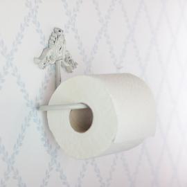 Toalettpapperhållare med dekor H10 / L15 / B8 cm antik creme , hemmetshjarta.se