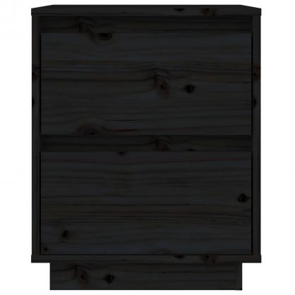 Sngbord 40x35x50 cm svart massiv furu , hemmetshjarta.se