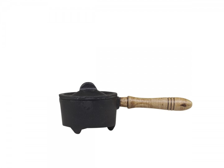 Kastrull Nolay gjutjrn med lock mini H4.7 / L14 / B7 cm svart , hemmetshjarta.se