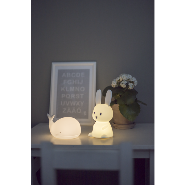 Nattlampa LED Functional Kanin Vit , hemmetshjarta.se