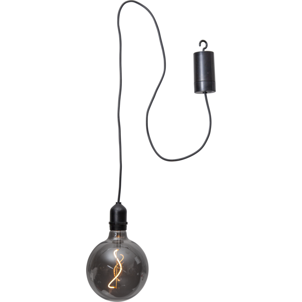 Hngande Dekoration LED Lampa Bowl - Rkfrgat glas , hemmetshjarta.se