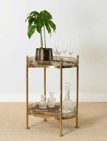 A Lot Decoration - Drinkbord med spegel 65 cm - antikmssing , hemmetshjarta.se