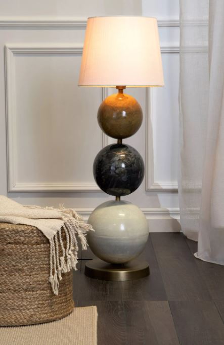 A Lot Decoration - Lampfot Multi Stone Senap 78cm , hemmetshjarta.se