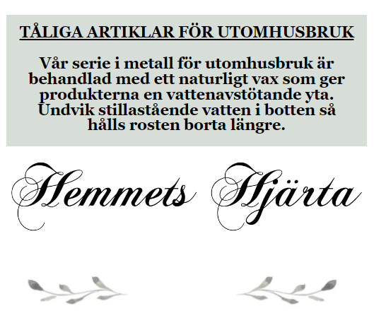 A Lot Decoration - Bord Metall 80x25x25 , hemmetshjarta.se