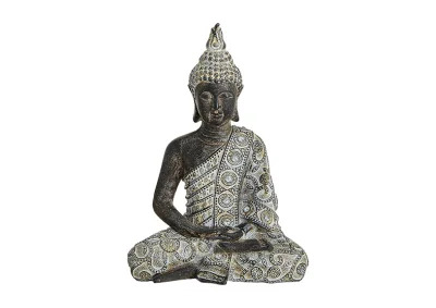 Dekoration Buddha gr sittande polyresin (B/H/D) 17x24x10 cm , hemmetshjarta.se