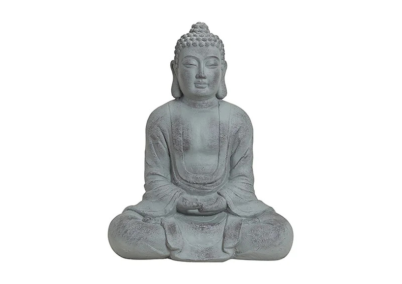Dekoration Buddha XXL gr magnesia (B/H/D) 60x80x33 cm , hemmetshjarta.se
