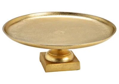 Vningsfat Kakfat 1-vning metall guld (B/H/D) 39x14x39cm , hemmetshjarta.se