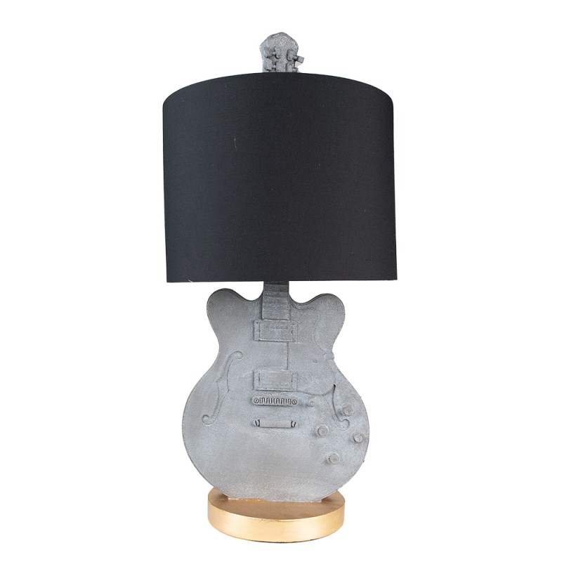 Bordslampa Gitarr  30x68 cm Gr Polyresin , hemmetshjarta.se