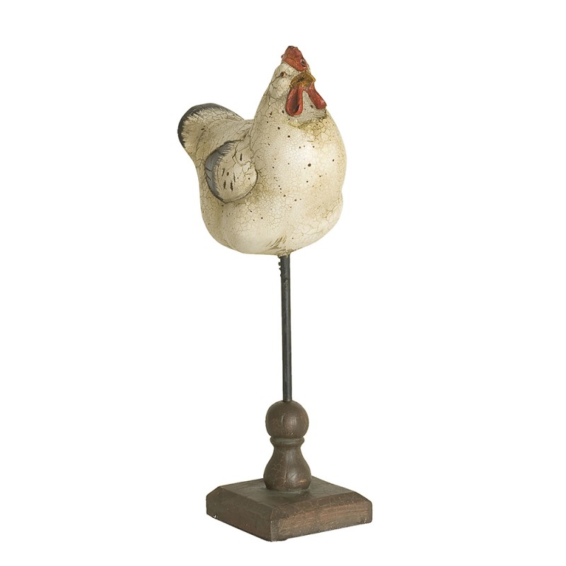 Pskdekoration Staty Kyckling Vintage 13x8x12 cm Creme , hemmetshjarta.se