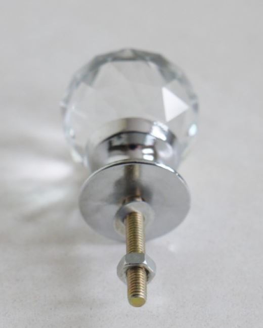 Knopp Diamant rund topp 6x3 cm , hemmetshjarta.se